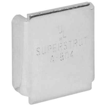T&B Superstrut A804 White Vinyl End Cover for 1-5/8IN x 1-5/8IN Deep Strut A-1200 A-1400